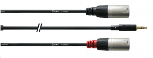 Cordial CFY 3 WMM 3.5mm Jack apa sztereo -> 2x XLR 3 pólus apa